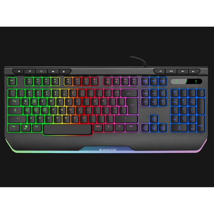 Tastatură de gaming Tracer, retroiluminare RGB, USB, GAMEZONE RAY X USB