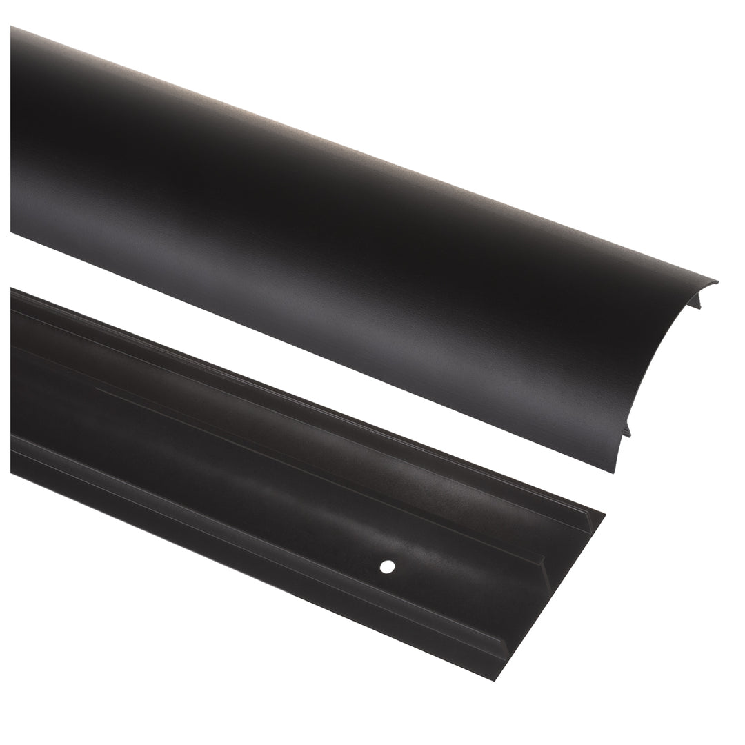 Bandă de acoperire a cablurilor Maclean din aluminiu, 62x20x750mm, negru, MC-814 B