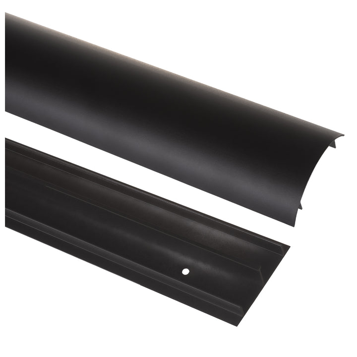 Bandă de acoperire a cablurilor Maclean din aluminiu, 62x20x750mm, negru, MC-814 B