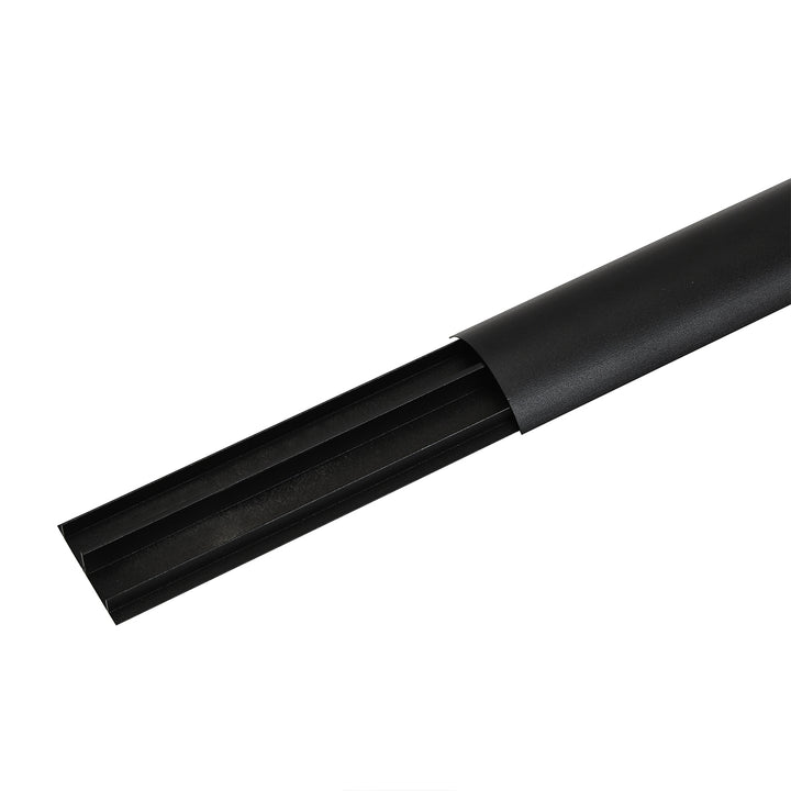 Bandă de acoperire a cablurilor Maclean din aluminiu, 62x20x750mm, negru, MC-814 B