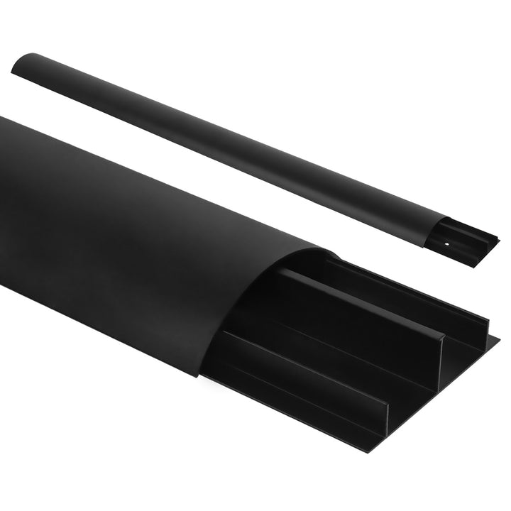 Bandă de acoperire a cablurilor Maclean din aluminiu, 62x20x750mm, negru, MC-814 B