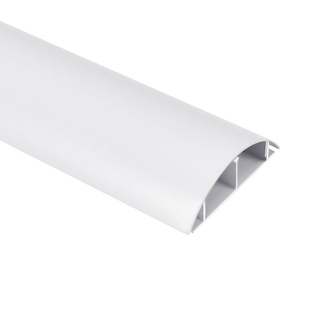 Bandă de acoperire a cablurilor Maclean din aluminiu, 62x20x750mm, alb, MC-814 W