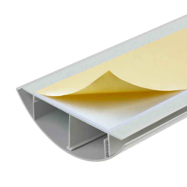 Bandă de acoperire a cablurilor Maclean din aluminiu, 62x20x750mm, argintiu, MC-814 S