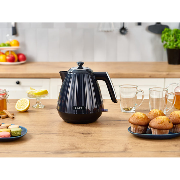 Ceainic electric Lafe, design minimalist, 2200W, 1,7L, negru,