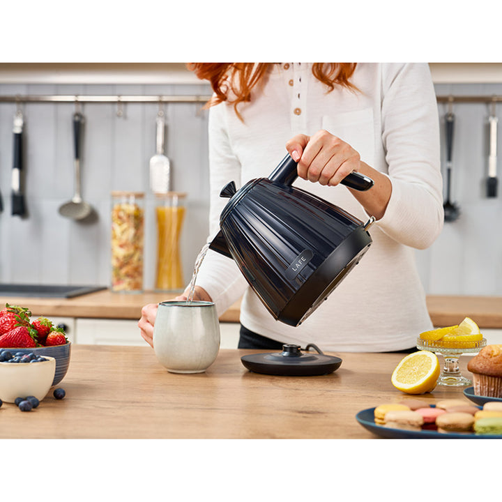 Ceainic electric Lafe, design minimalist, 2200W, 1,7L, negru,