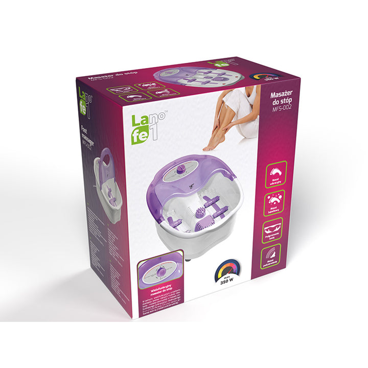 Masaj pentru picioare Lafe, vibrații, masaj cu bule, 350 W, MFS002