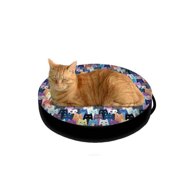 Pat pentru pisici Bertoni, inserție pelete, diametru 50cm, model miau, EE130