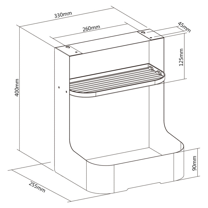 Organizator de birou cu sertar Ergo Office, alb, max. 10kg, ER-440 + Organizator de birou pentru ustensile ER-442