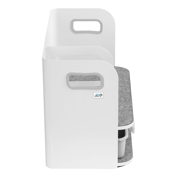 Organizator de birou cu sertar Ergo Office, alb, max. 10kg, ER-440 + Organizator de birou pentru ustensile ER-442