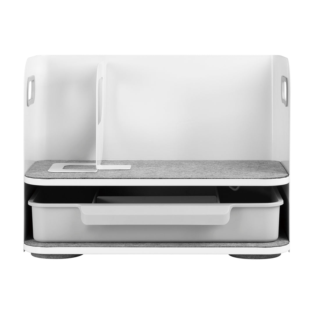 Organizator de birou cu sertar Ergo Office, alb, max. 10kg, ER-440 + Organizator de birou pentru ustensile ER-442