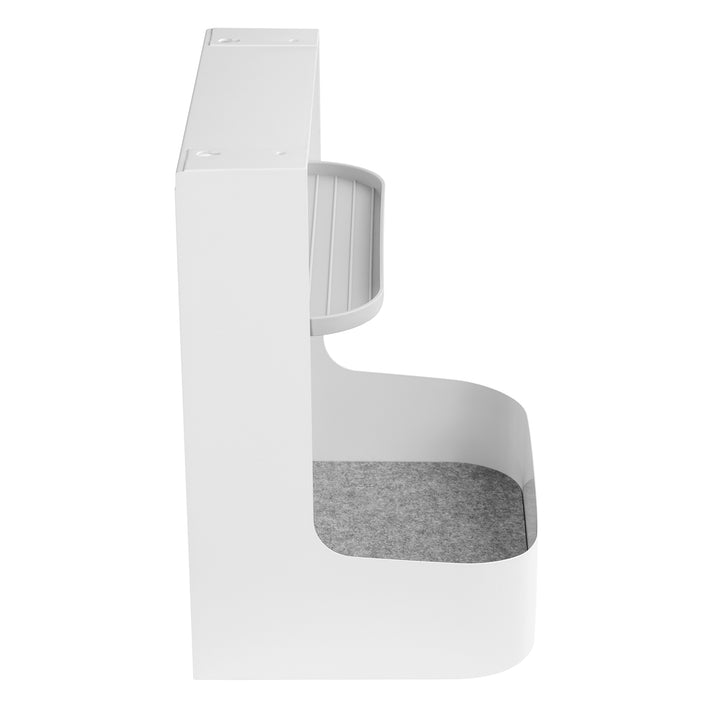 Organizator de birou cu sertar Ergo Office, alb, max. 10kg, ER-440 + Organizator de birou pentru ustensile ER-442