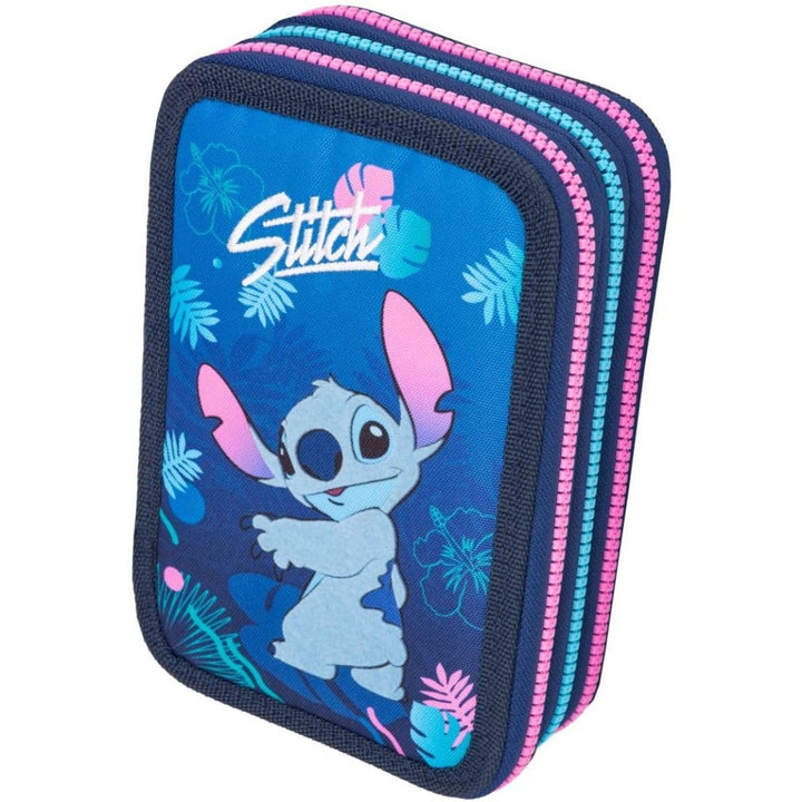 Geantă pentru creioane CoolPack cu trei compartimente și accesorii JUMPER 3 STITCH