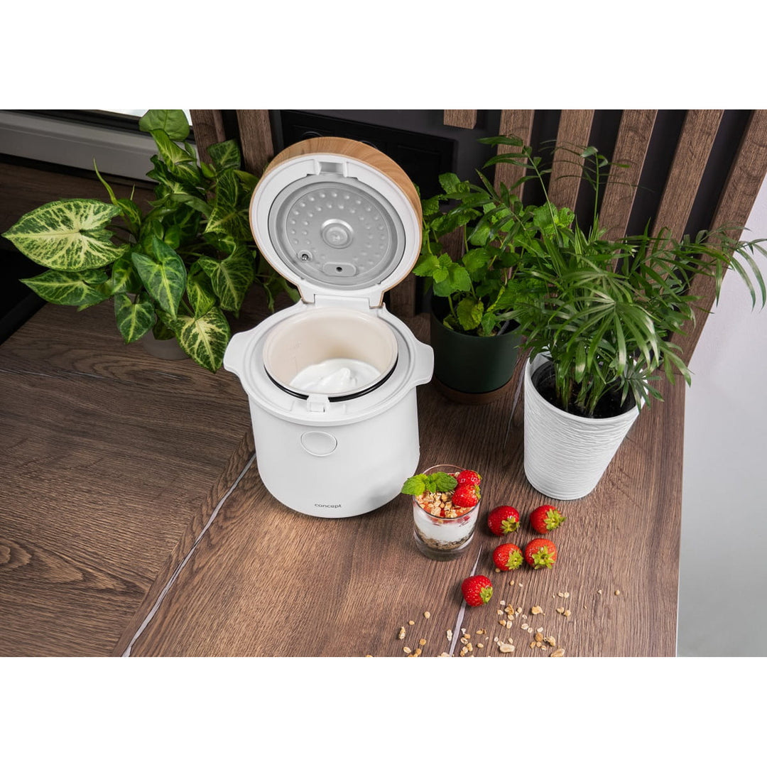 Fierbător de orez Concept, 9 programe, afișaj LED, 1,5 l, alb, RE3030