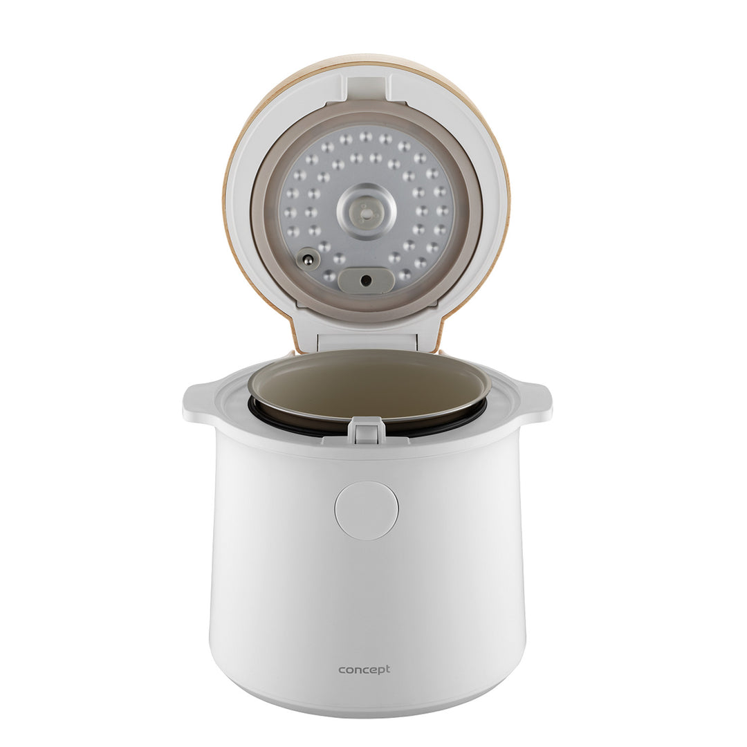 Fierbător de orez Concept, 9 programe, afișaj LED, 1,5 l, alb, RE3030