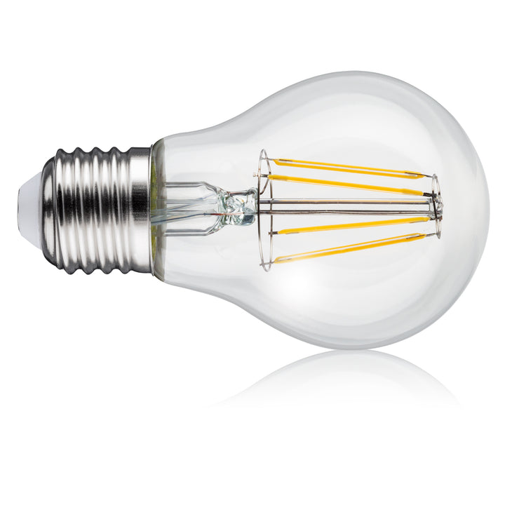 Lampă de perete 1xE27 cu senzor Maclean, senzor infraroșu, sarcină max. 60W, IP65, culoare gri, MCE518 GR + bec cu filament LED E27, 8W 230V Maclean Energy MCE268 WW alb cald 3000K 1055lm retro edison decorativ