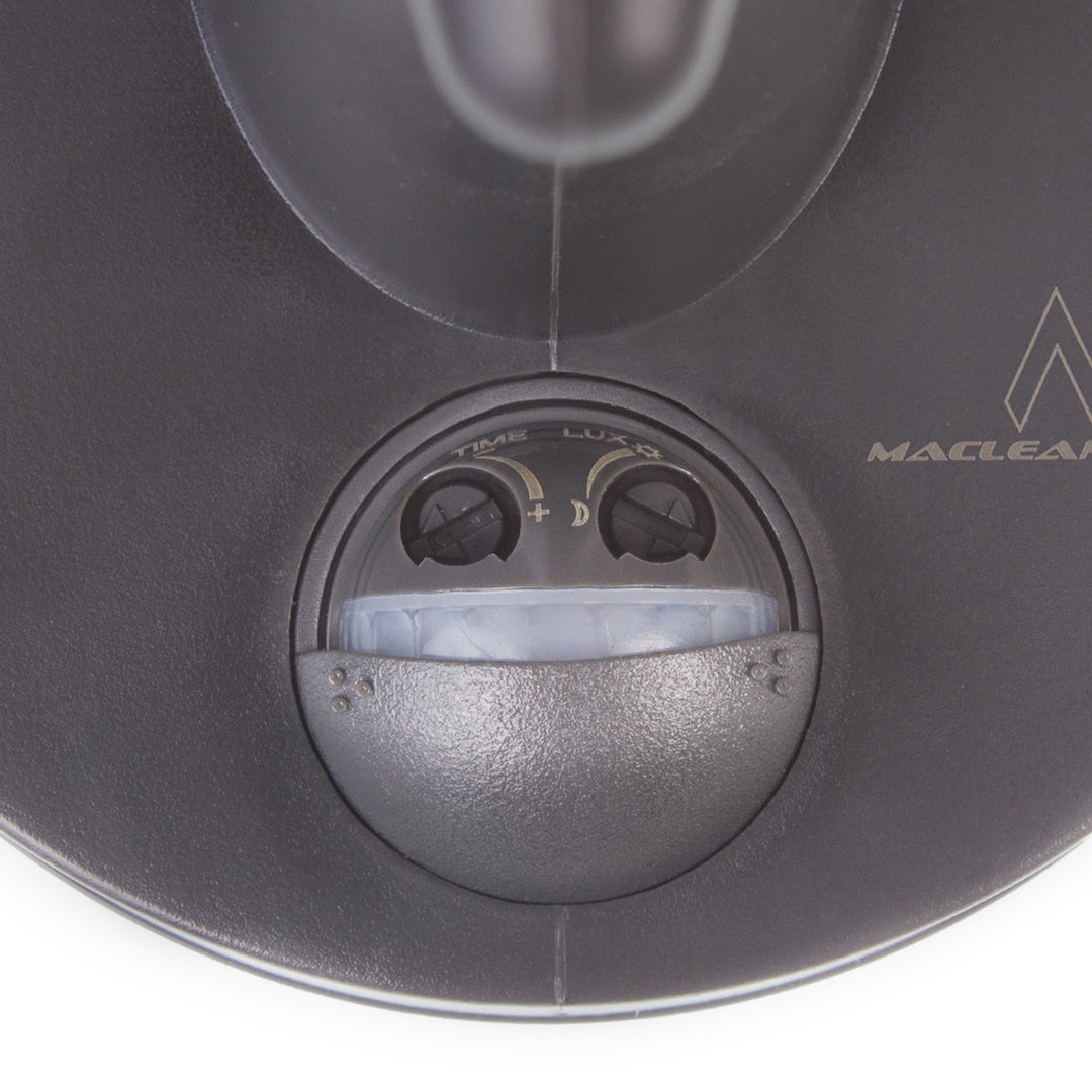 Lampă de perete 1xE27 cu senzor Maclean, senzor infraroșu, sarcină max. 60W, IP65, culoare gri, MCE518 GR + bec cu filament LED E27, 11W 230V Maclean Energy MCE280 WW alb cald 3000K 1500lm retro edison decorativ A6