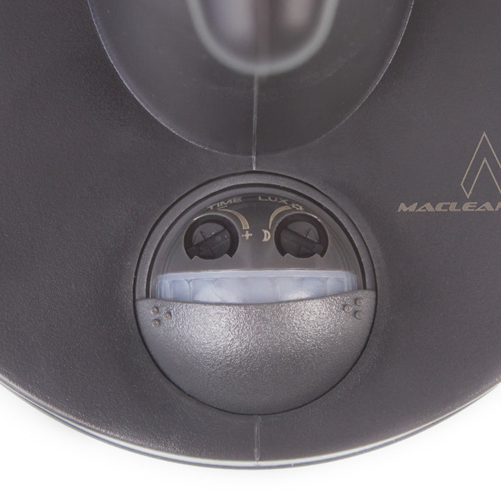 Lampă de perete 1xE27 cu senzor Maclean, senzor infraroșu, sarcină max. 60W, IP65, culoare gri, MCE518 GR + bec cu filament LED E27, 11W 230V Maclean Energy MCE280 WW alb cald 3000K 1500lm retro edison decorativ A6