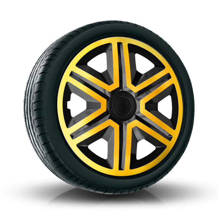 15'' NRM Action Doublecolor auriu/negru capac de butuc universal 1 buc