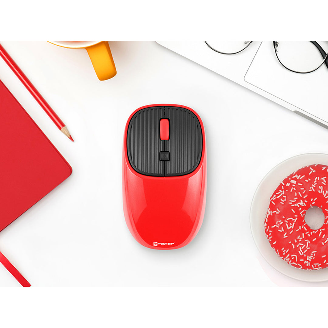Mouse wireless Tracer, senzor optic, simetric, WAVE RF 2.4 Ghz