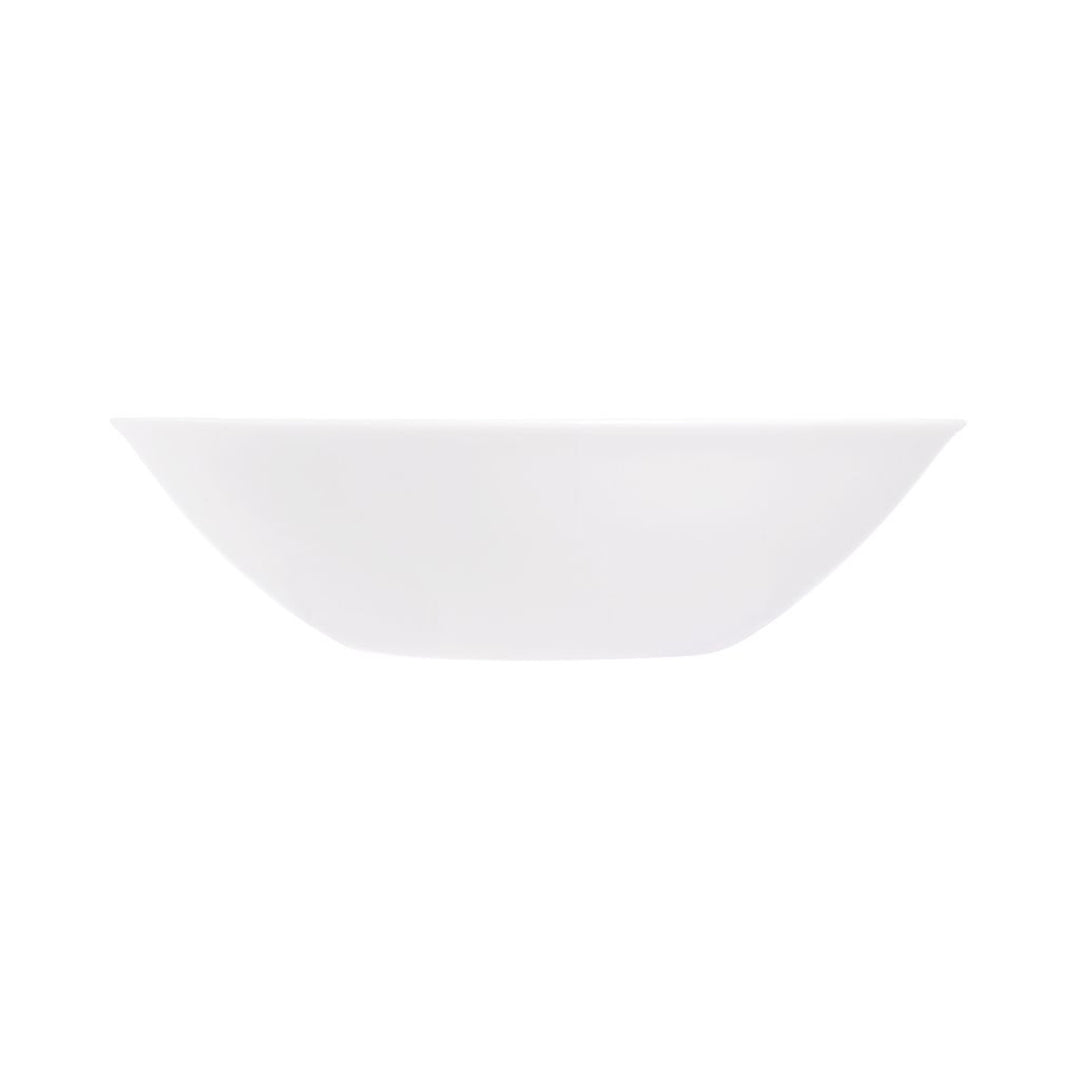 Bol pentru salata Luminarc, sticlă călită, 16,5 cm, Sweet Line, alb