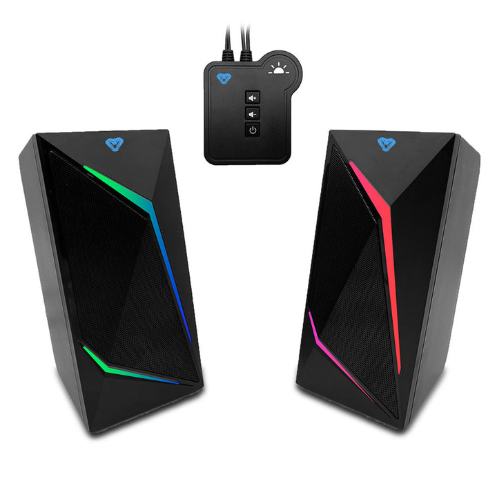 Boxe de gaming 2.0 cu Bluetooth, retroiluminare colorată cu LED-uri RGB Media-Tech COBRA PRO URION 2.0 MT3172