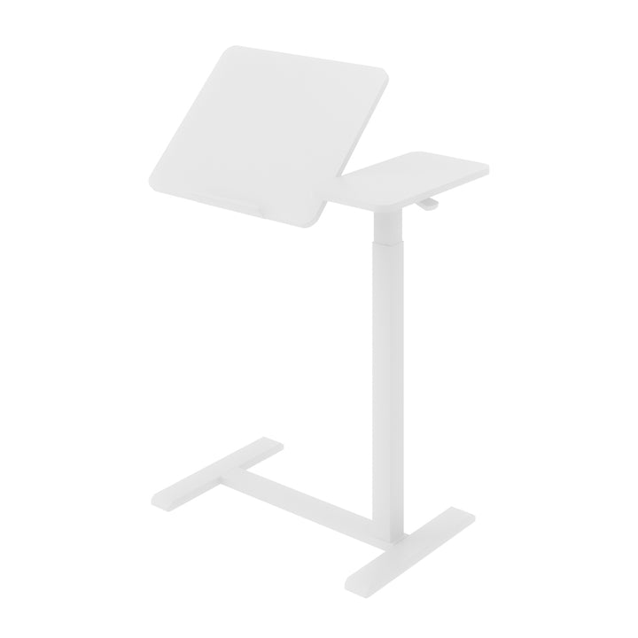 Suport mobil pentru birou/laptop Maclean, alb, înălțime reglabilă 76-109cm, max. 30kg , MC-120 W