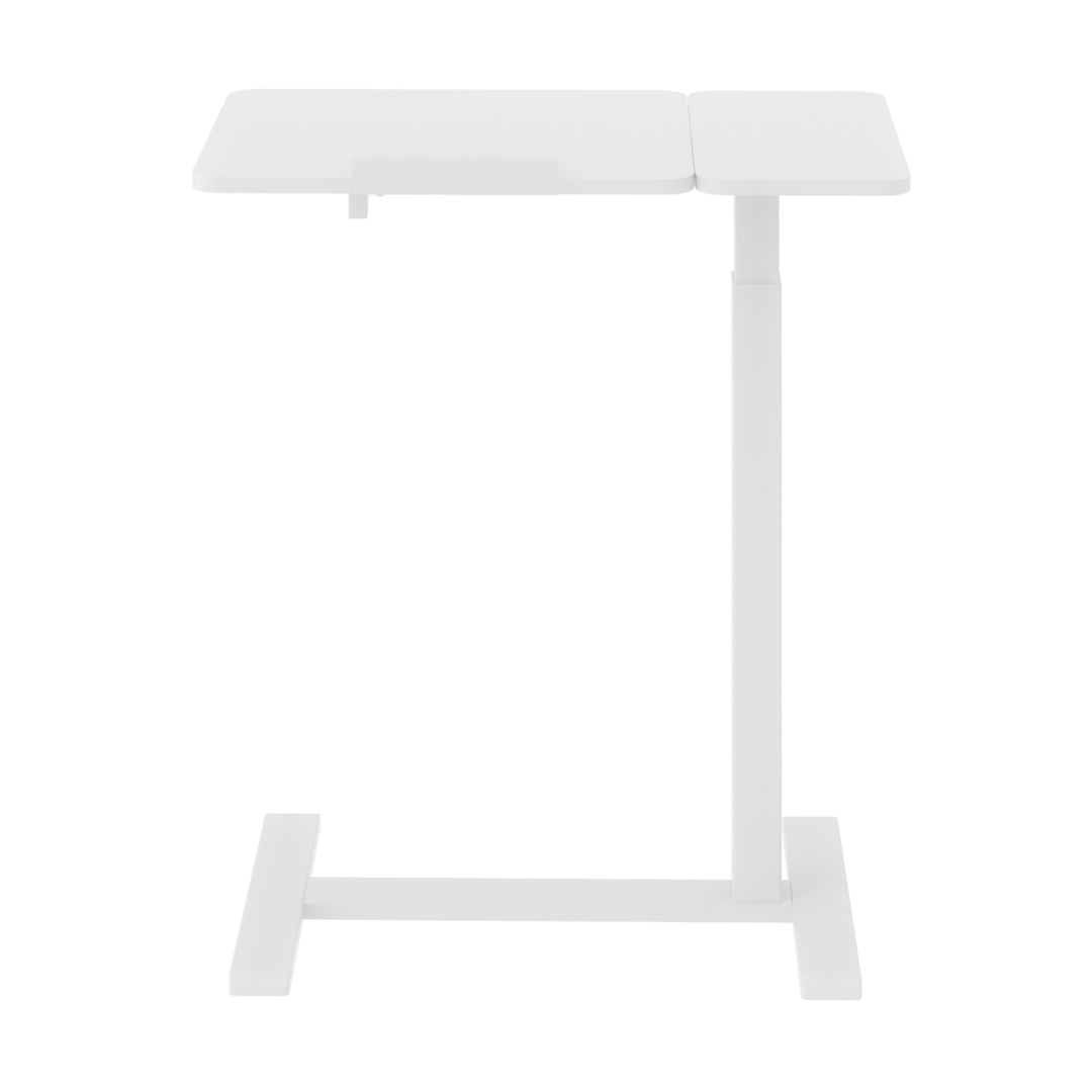 Suport mobil pentru birou/laptop Maclean, alb, înălțime reglabilă 76-109cm, max. 30kg , MC-120 W