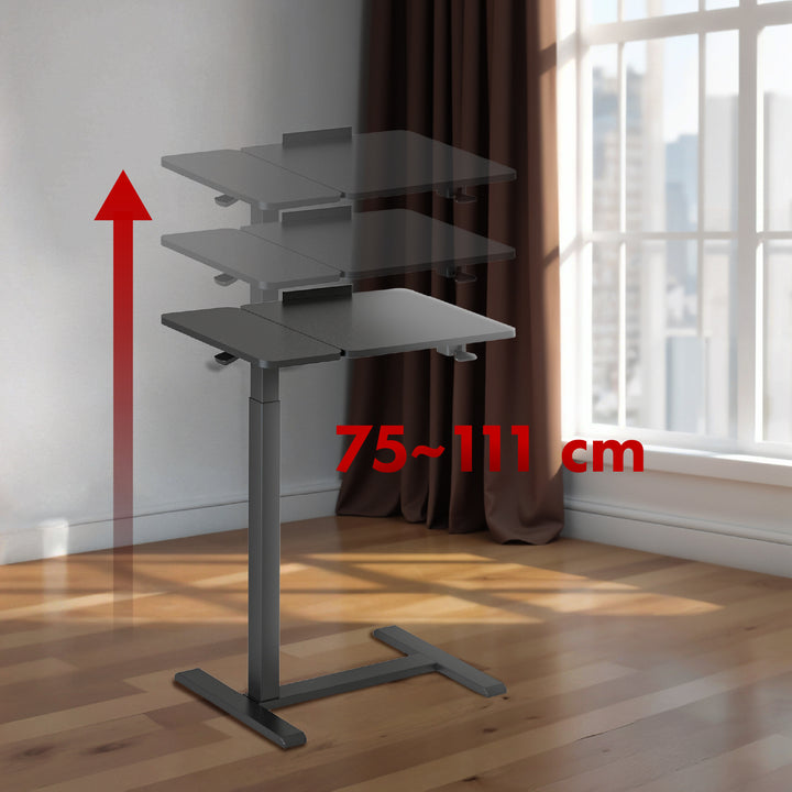 Maclean suport mobil pentru birou/laptop, negru, înălțime reglabilă 76-109cm, max. 30kg , MC-120 B