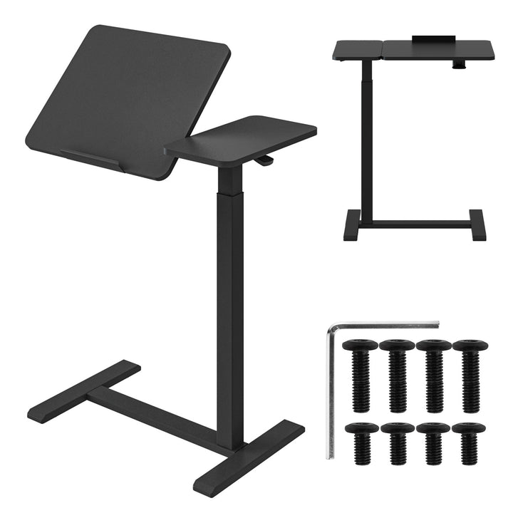 Maclean suport mobil pentru birou/laptop, negru, înălțime reglabilă 76-109cm, max. 30kg , MC-120 B