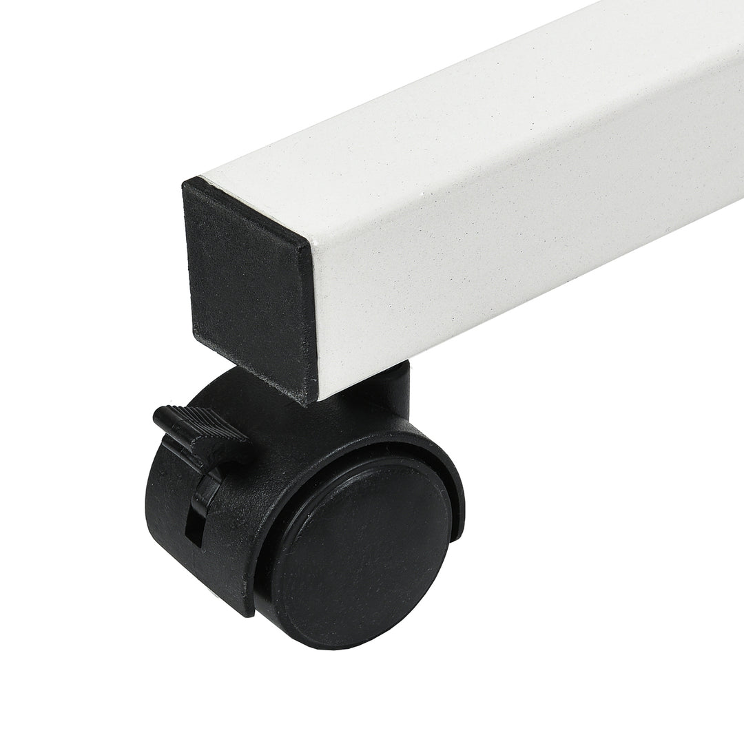 Suport mobil pentru birou/laptop Maclean, alb, înălțime reglabilă 59-89cm, max. 30kg , MC-121 W