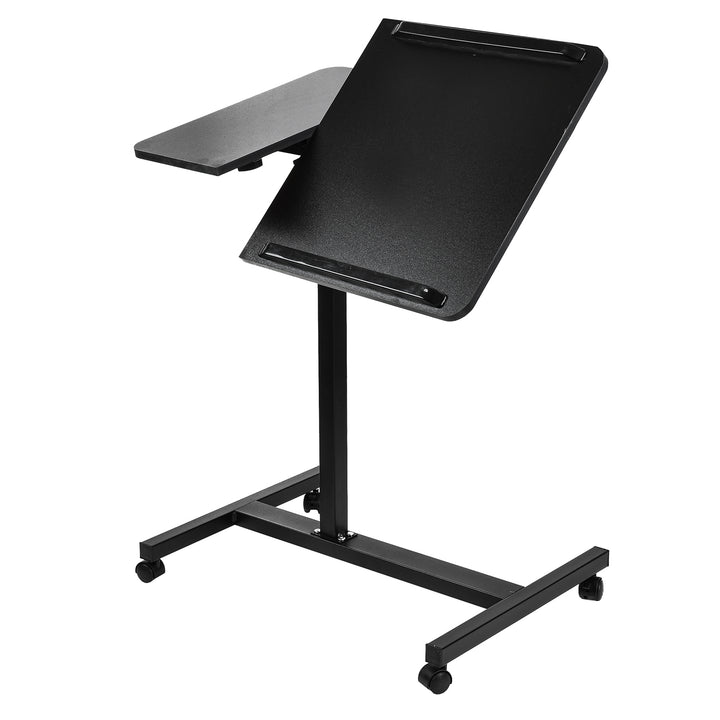 Suport mobil pentru birou/laptop Maclean, negru, înălțime reglabilă 59-89cm, max. 30kg , MC-121 B