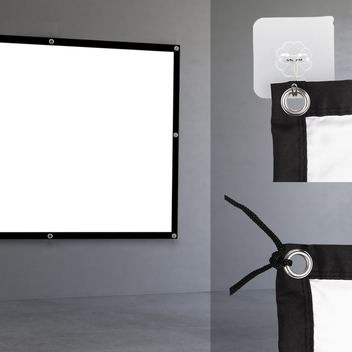 Ecran de proiecție Maclean, 86", 175x131cm, cadru 25mm 4:3, cârlige de tensiune, MC-166
