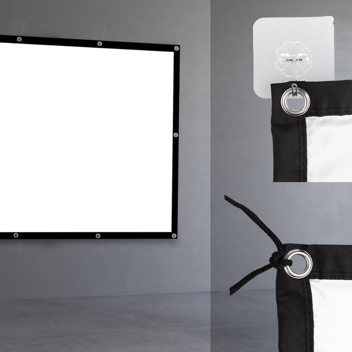 Ecran de proiecție Maclean, 150", 330x187cm, margine 25mm 16:9, cârlige de tensiune, MC-167