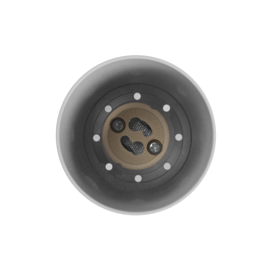 Corp de iluminat de suprafață/tub Maclean, spot, rotund, aluminiu, GU10, 55x130mm, alb, MCE360 W+LED bec GU10 7W Maclean Energy MCE437 NW alb neutru 4000K, 220-240V~, 50/60Hz, 490 lumeni