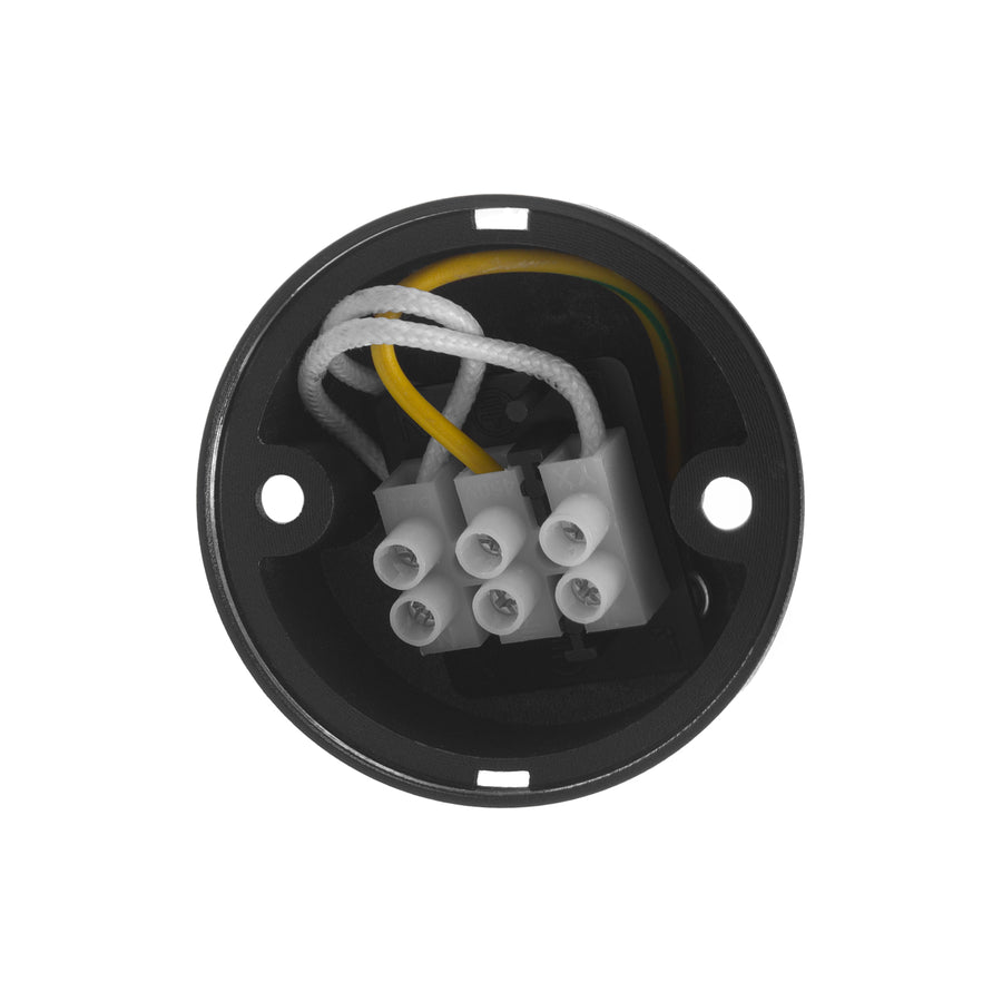 Set 3 spoturi tubulare Maclean, suprafață/tub, rotund, aluminiu, GU10, 55x130mm, culoare neagră, MCE360 B + 3 becuri LED GU10 7W Maclean Energy MCE437 NW alb neutru 4000K, 220-240V~, 50/60Hz
