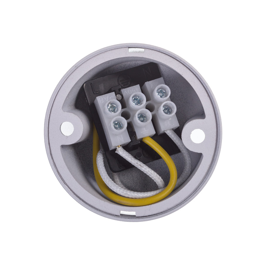 Spot tubular Maclean de suprafață/tub, rotund, aluminiu, GU10, 55x130mm, alb, MCE361 W + LED bec GU10 7W Maclean Energy MCE437 NW alb neutru 4000K, 220-240V~, 50/60Hz, 490 lm