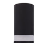 Spot tubular Maclean, de suprafață/tub, rotund, aluminiu, GU10, 55x130mm, negru, MCE361 B + bec LED GU10 7W Maclean Energy MCE437 NW alb neutru 4000K, 220-240V~, 50/60Hz, 490lm