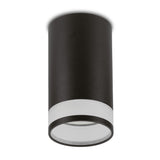 Spot tubular Maclean, de suprafață/tub, rotund, aluminiu, GU10, 55x130mm, negru, MCE361 B + bec LED GU10 7W Maclean Energy MCE437 NW alb neutru 4000K, 220-240V~, 50/60Hz, 490lm