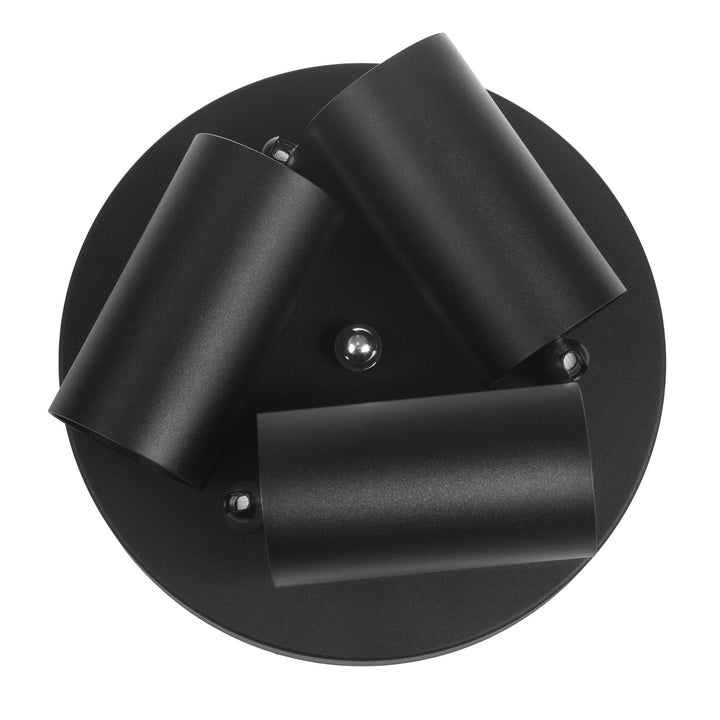 Plafonieră Maclean, mobilă, aluminiu, 3xGU10, 55x90 mm, negru mat, MCE362 B + 3 becuri LED GU10 7W Maclean Energy MCE437 NW alb neutru 4000K, 220-240V~, 50/60Hz
