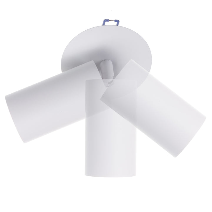 Set 3 spoturi Maclean, tub încastrat, rotund, aluminiu, GU10, 55x130mm, alb, MCE364 W + 3 becuri LED GU10 7W Maclean Energy MCE437 NW alb neutru 4000K, 220-240V~, 50/60Hz