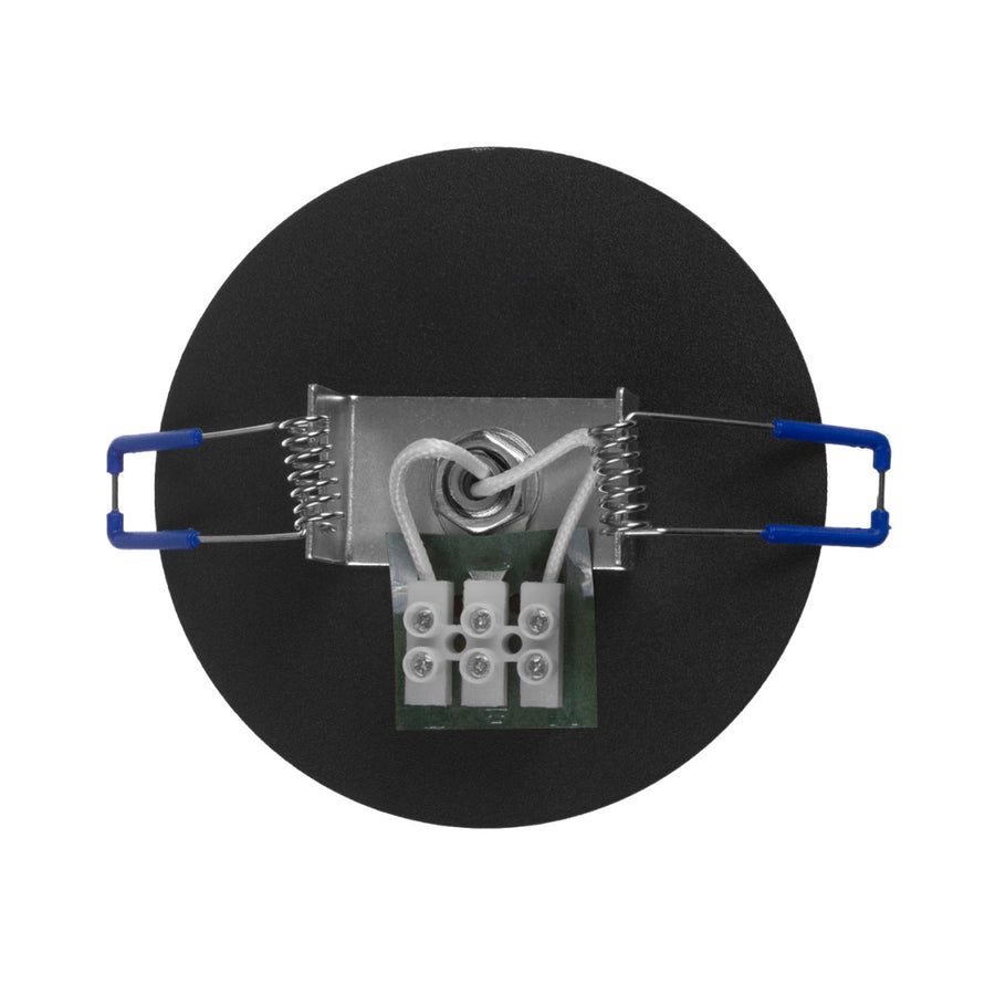Maclean corp de iluminat încastrat / tubular, spot, rotund, aluminiu, GU10, 55x130mm, negru, MCE364 B+LED bec GU10 7W Maclean Energy MCE437 NW alb neutru 4000K, 220-240V~, 50/60Hz, 490lm