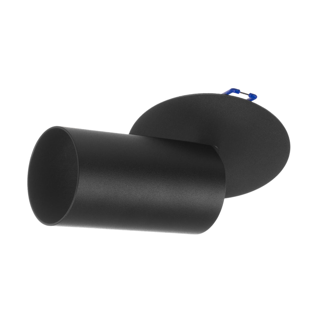 Maclean corp de iluminat încastrat / tubular, spot, rotund, aluminiu, GU10, 55x130mm, culoare neagră, MCE364 B 3pcs+ Bec LED GU10 7W Maclean Energy MCE437 WW alb cald 3000K, 220-240V~, 50/60Hz 3pcs