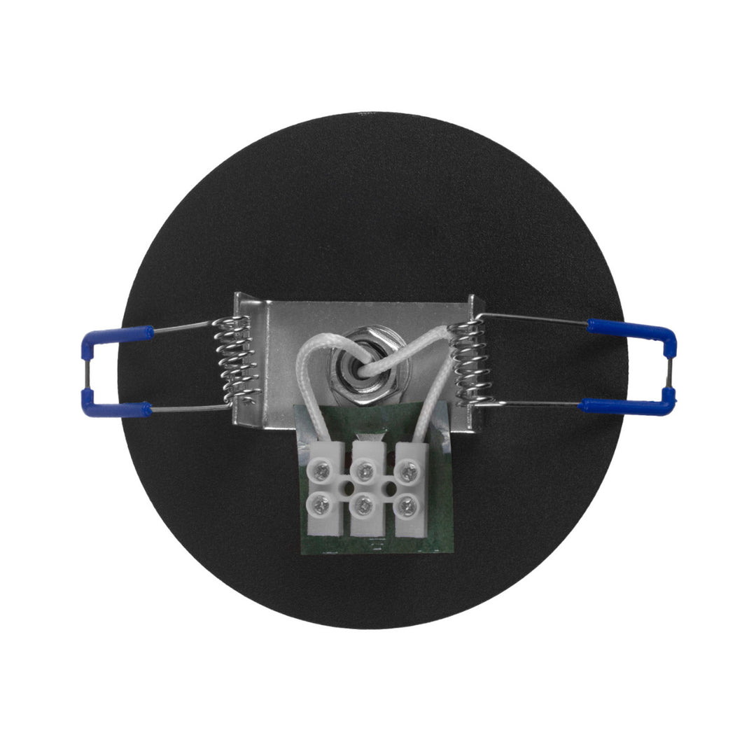 Maclean corp de iluminat încastrat / tubular, spot, rotund, aluminiu, GU10, 55x130mm, culoare neagră, MCE364 B 3pcs+ Bec LED GU10 7W Maclean Energy MCE437 WW alb cald 3000K, 220-240V~, 50/60Hz 3pcs