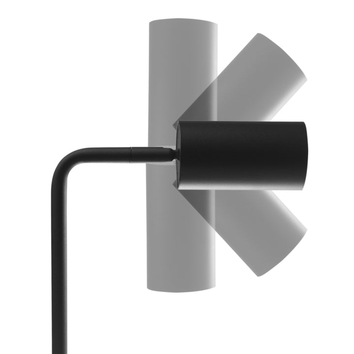 Lampă de birou Maclean GU10, spot, rotundă, GU10, cu întrerupător 55x90mm, negru, MCE370 B+ Bec GU10 7W Maclean Energy MCE437 NW alb neutru 4000K, 220-240V~, 50/60Hz, 490 lumeni