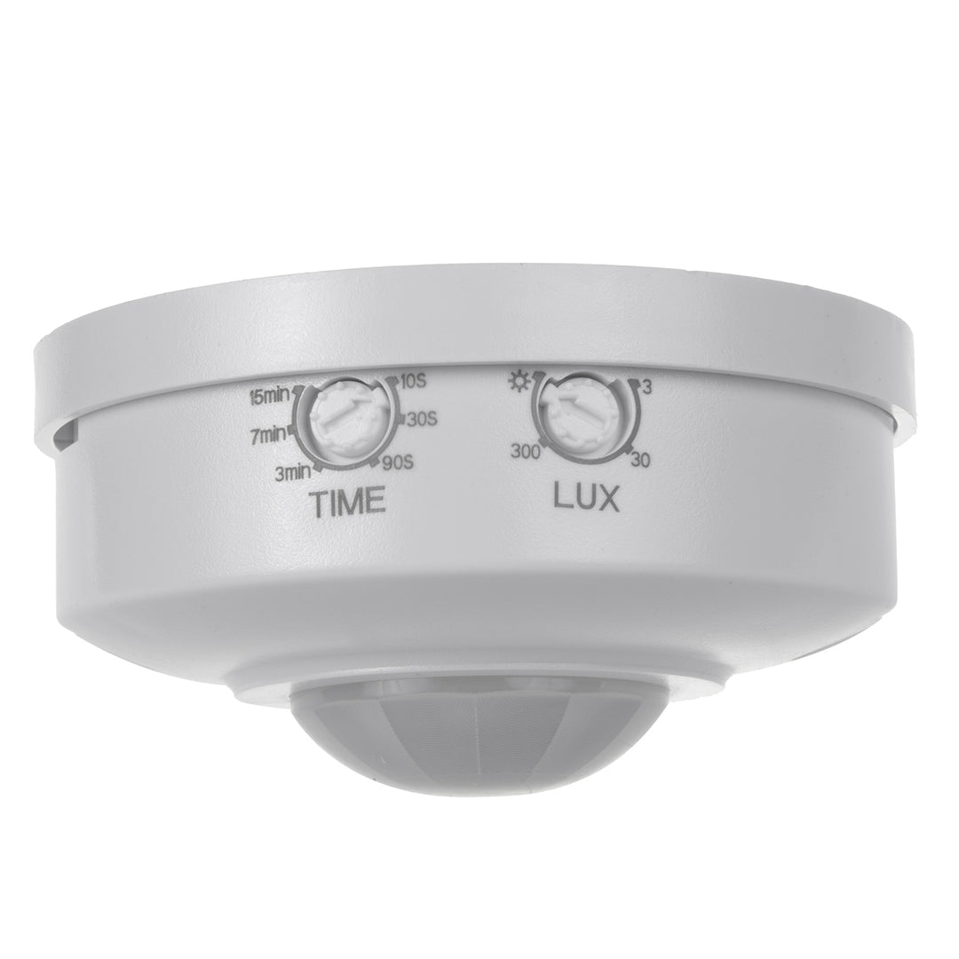 Maclean Detector de mișcare PIR, rază 6m, tavan, sarcină max. 1200W, IP20, MCE314 W 4 bucăți
