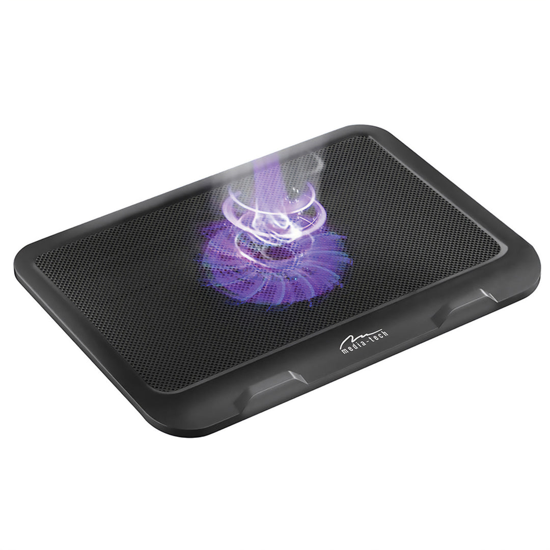 Pad de răcire pentru laptopuri de 15,6" și mai mici, silențios, puternic, ventilatoare de 13,5 cm, port USB pass-through