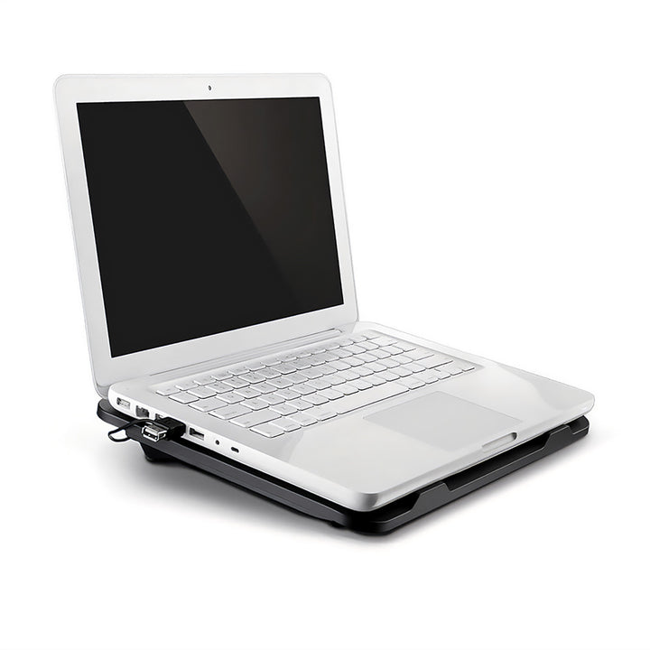 Pad de răcire pentru laptopuri de 15,6" și mai mici, silențios, puternic, ventilatoare de 13,5 cm, port USB pass-through