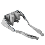 Dispozitiv pentru masaj Shiatsu, mâini de imitație 5D, 6 capete de masaj, 3 moduri, 3 viteze, fără fir, port de încărcare USB-C