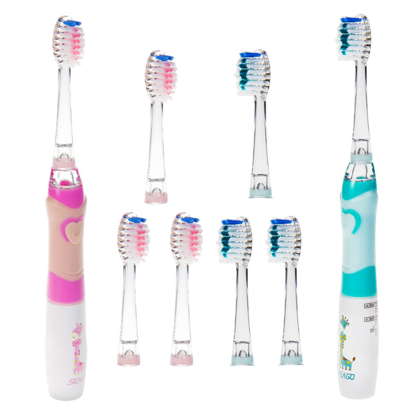Set 2 periute sonice Seago pentru copii, roz, 4 rezerve, SG-977 Roz + SG-977 Verde