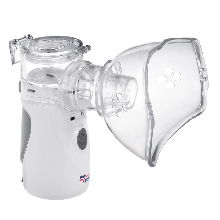 Promedix inhalator portabil fără fir, cu accesorii si măști, PR-835 + Promedix PR-960 termometru medical infraroșu fără contact